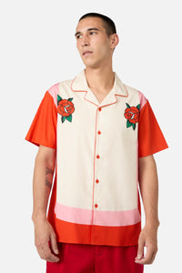 Dangerfield - Love Letter Stripe SS Shirt - pink-red