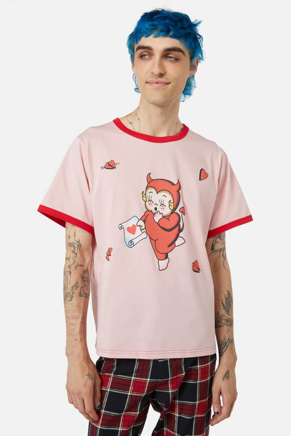 Dangerfield - Love Letter Unisex Tee - pink