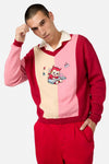 Dangerfield - Love Letter Contrast Knit - pink-red