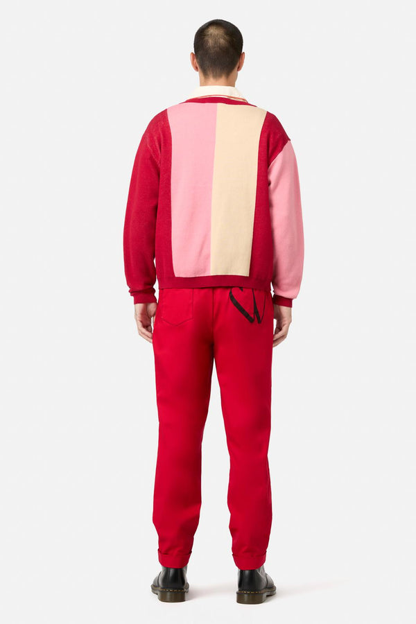 Dangerfield - Love Letter Contrast Knit - pink-red