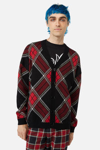 Dangerfield - Boundless Tartan Cardi - red