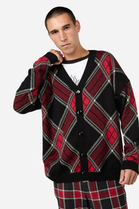 Dangerfield - Boundless Tartan Cardi - red