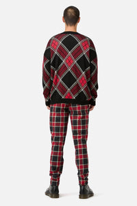 Dangerfield - Boundless Tartan Cardi - red