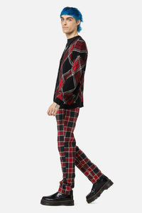 Dangerfield - Boundless Tartan Cardi - red