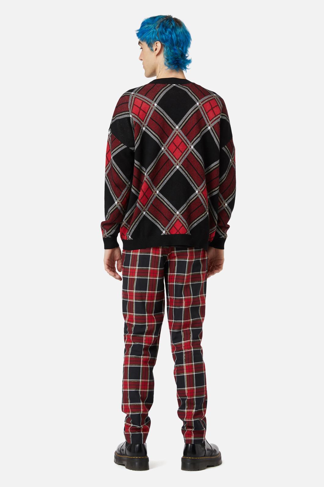 Dangerfield - Boundless Tartan Cardi - red