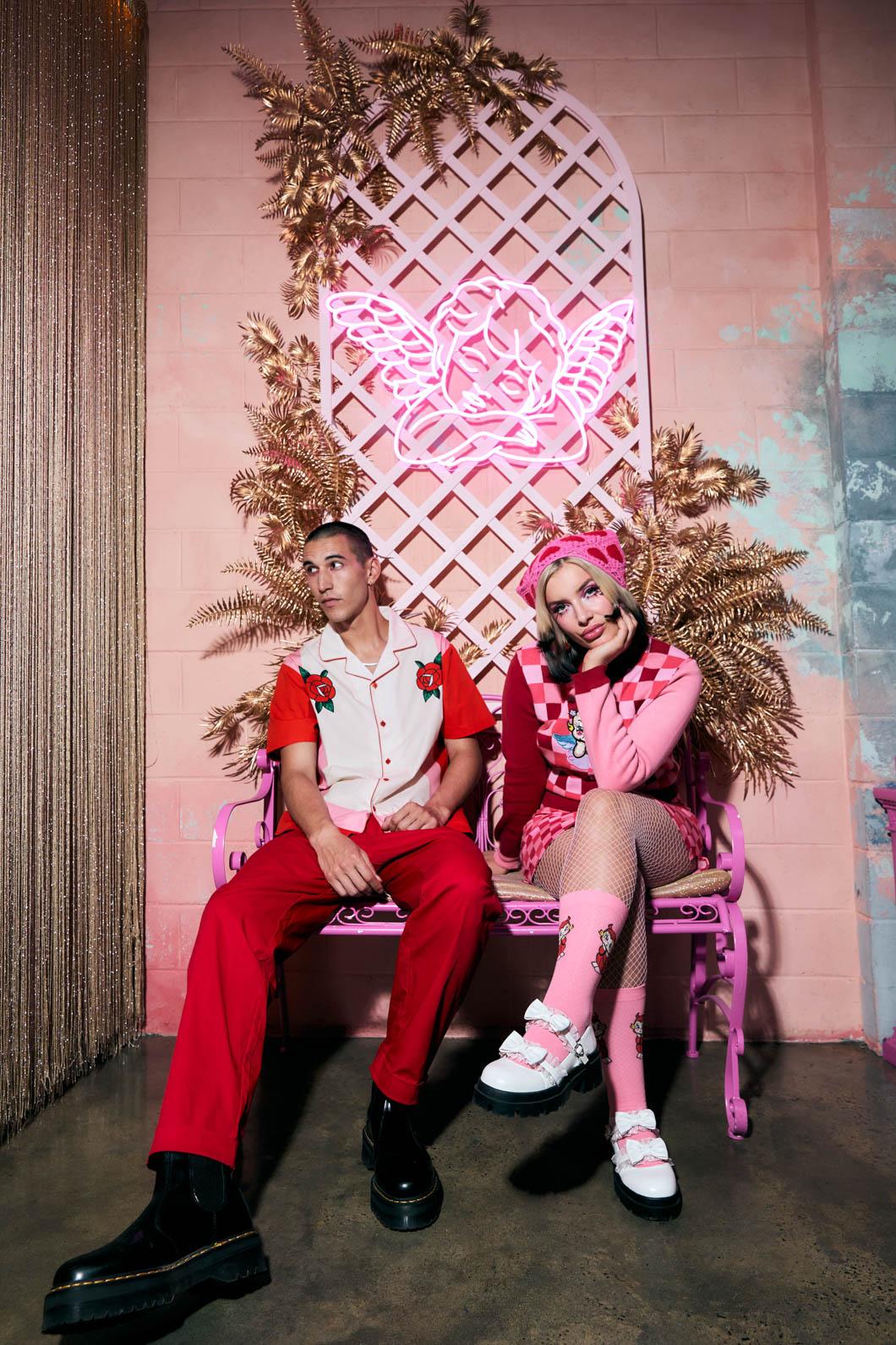 Dangerfield - Love Letter Heart Unisex Pants - red