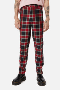 Dangerfield - Boundless Tartan Unisex Pants - red