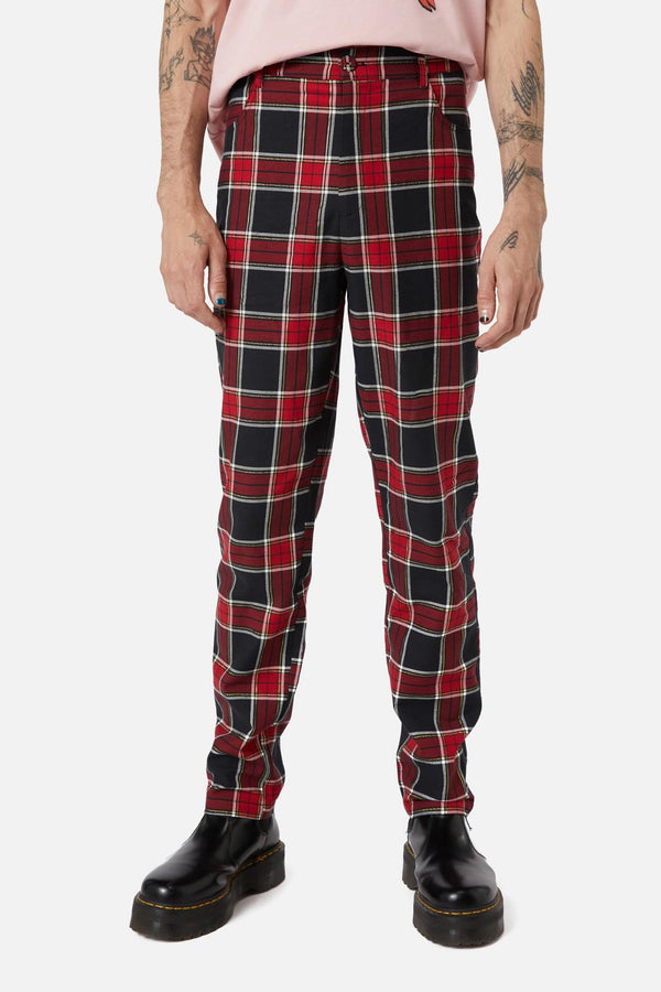Dangerfield - Boundless Tartan Unisex Pants - red