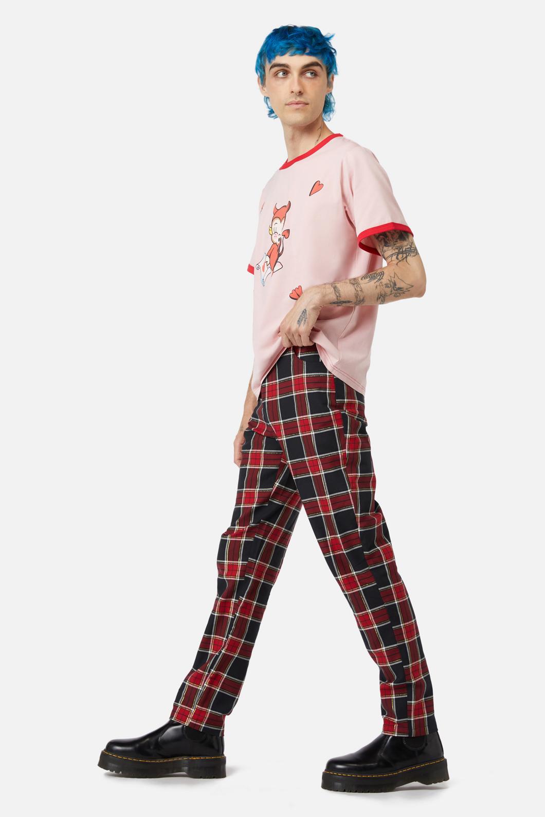 Dangerfield - Boundless Tartan Unisex Pants - red