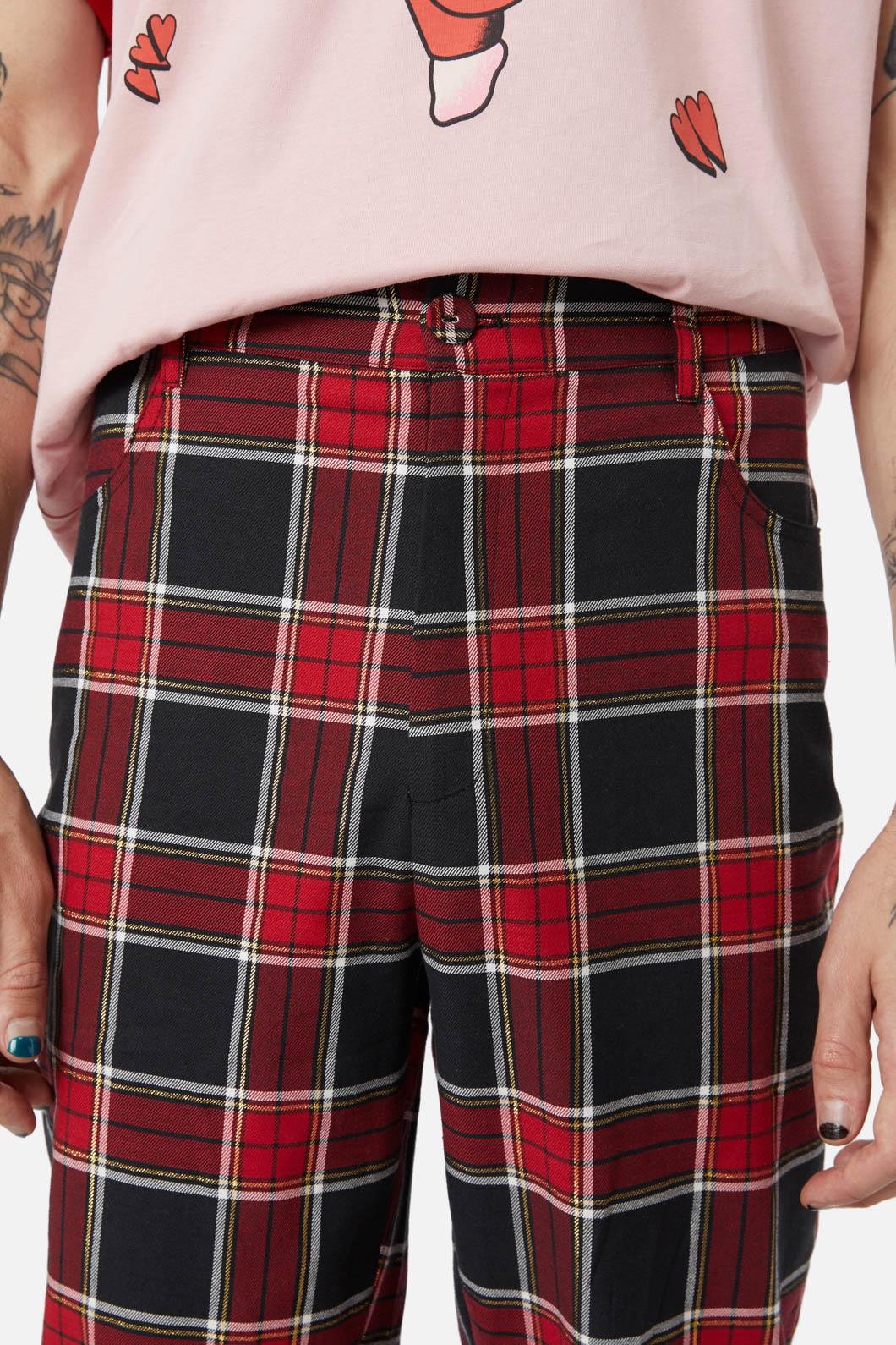 Dangerfield - Boundless Tartan Unisex Pants - red