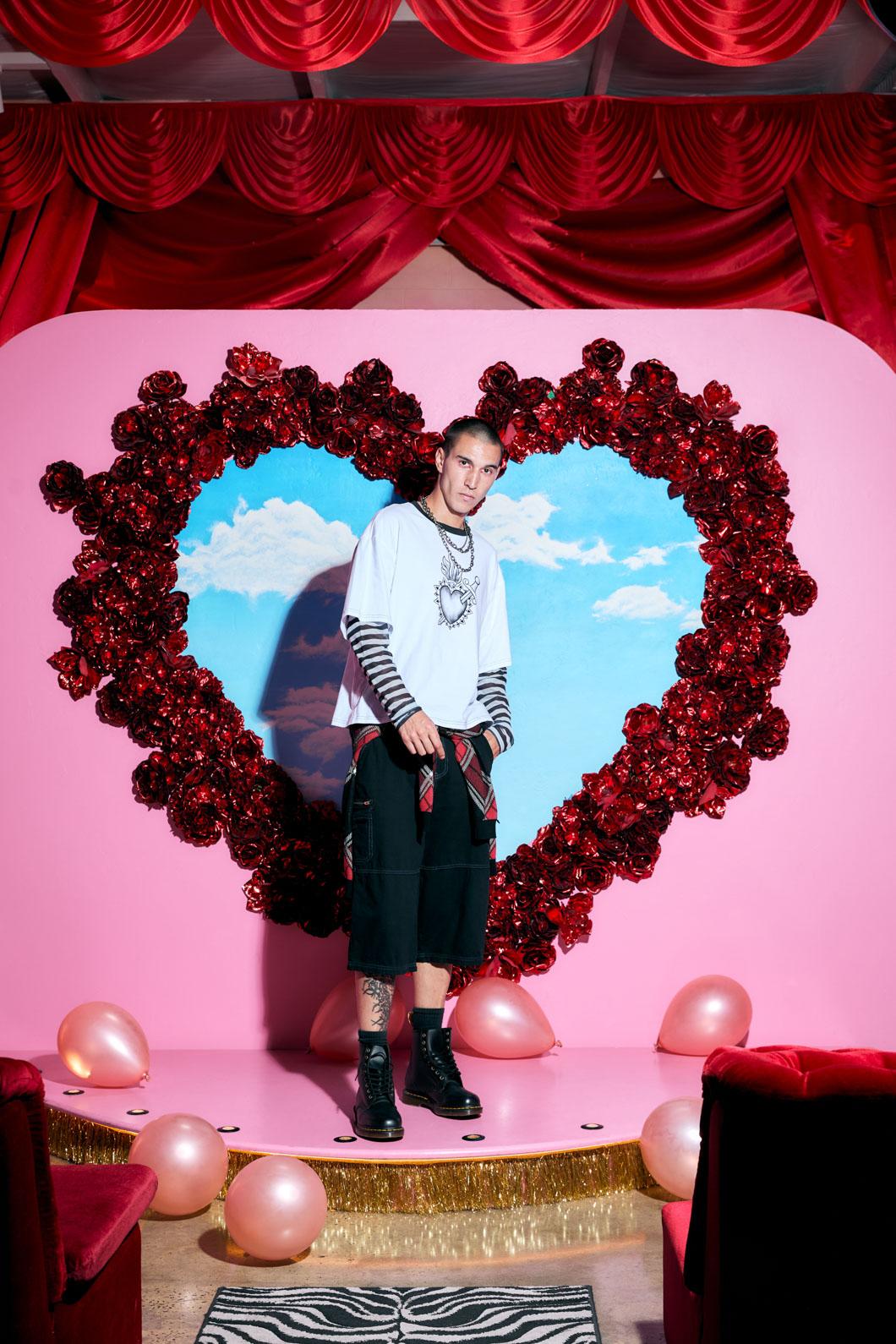 Dangerfield - Immaculate Contrast LS Tee - white