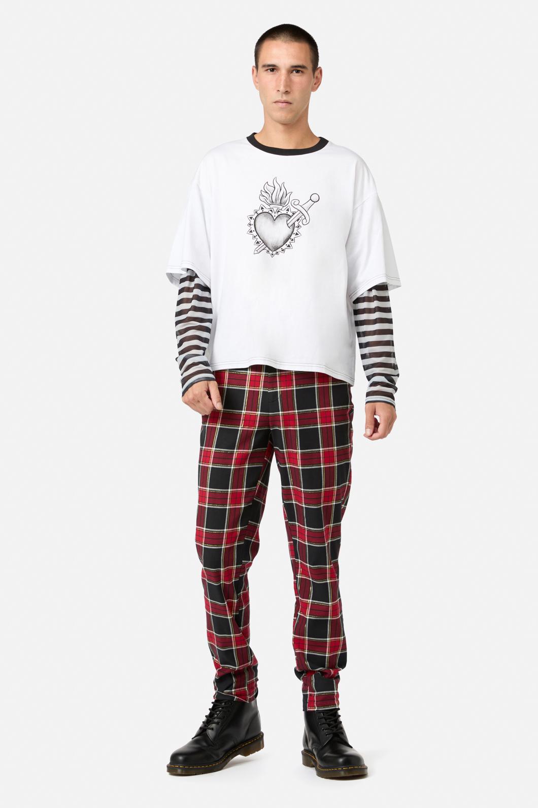 Dangerfield - Immaculate Contrast LS Tee - white