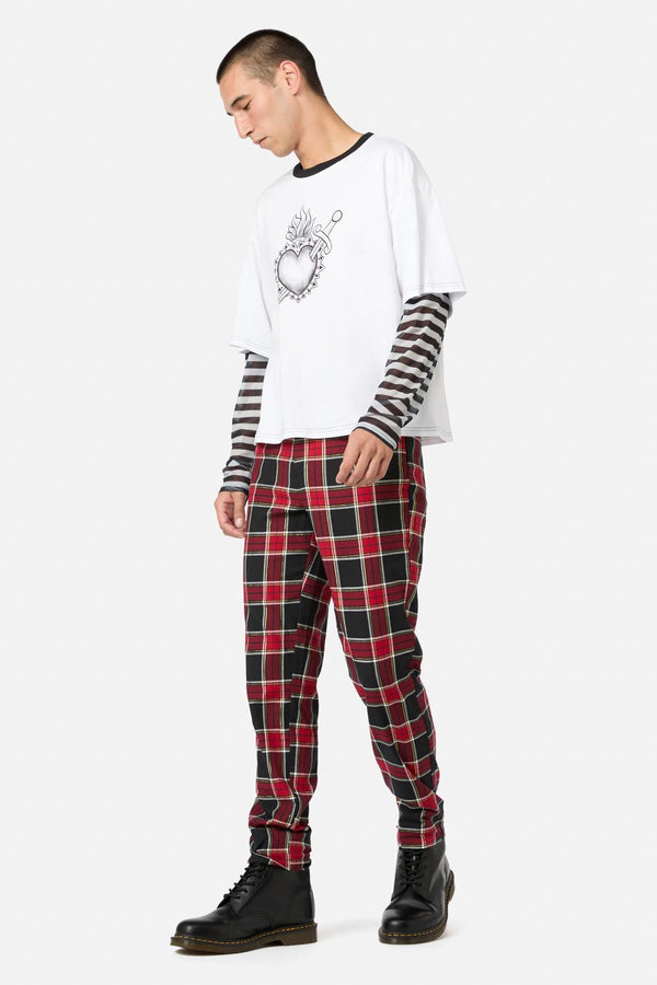 Dangerfield - Immaculate Contrast LS Tee - white