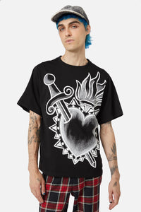 Dangerfield - Mercy Heart Placement Tee - black