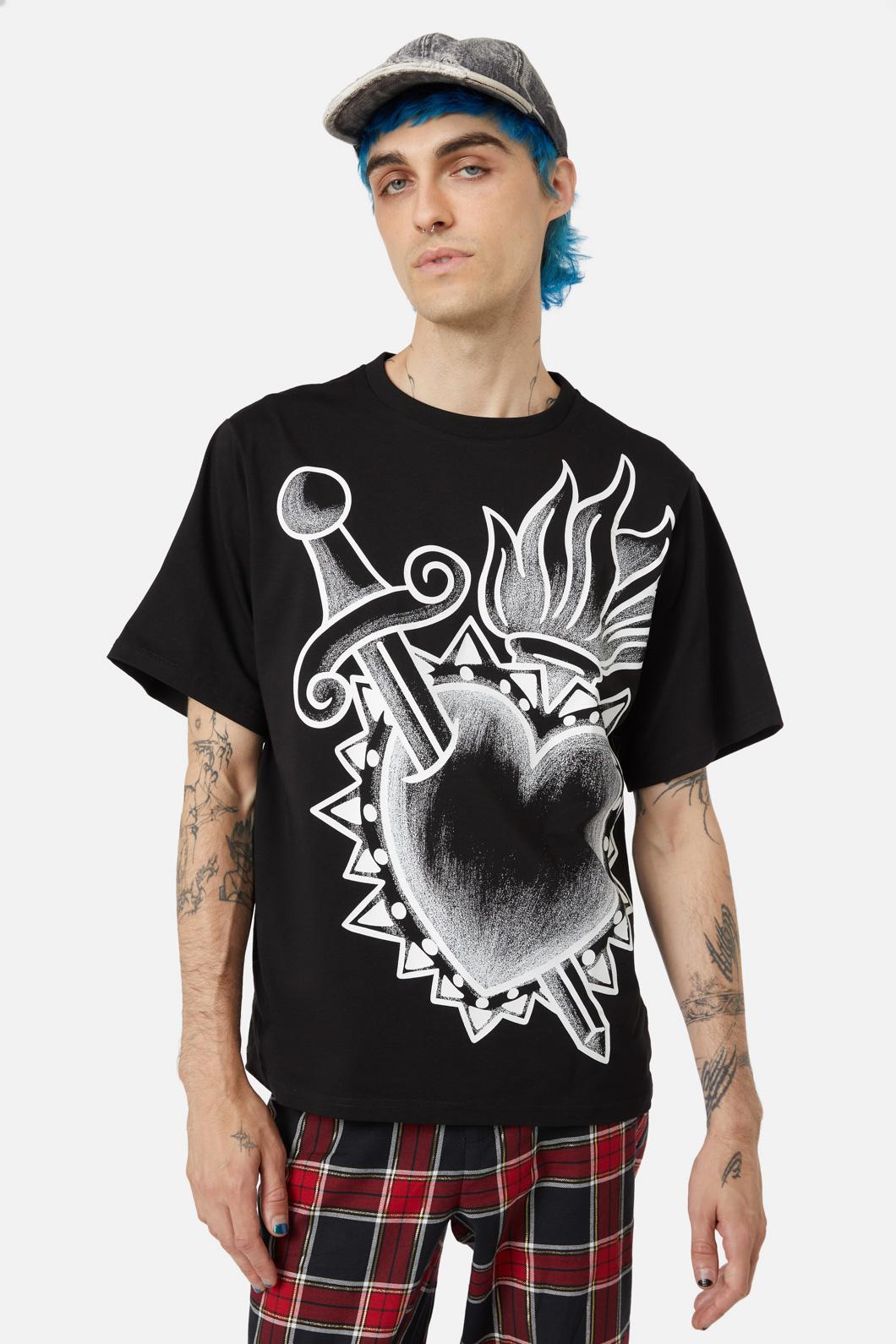 Dangerfield - Mercy Heart Placement Tee - black