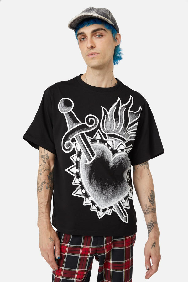 Dangerfield - Mercy Heart Placement Tee - black