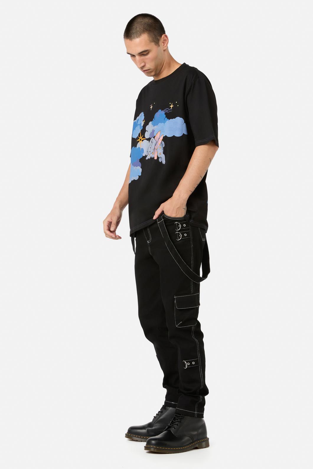 Dangerfield - Moon Time Unisex Tee - black