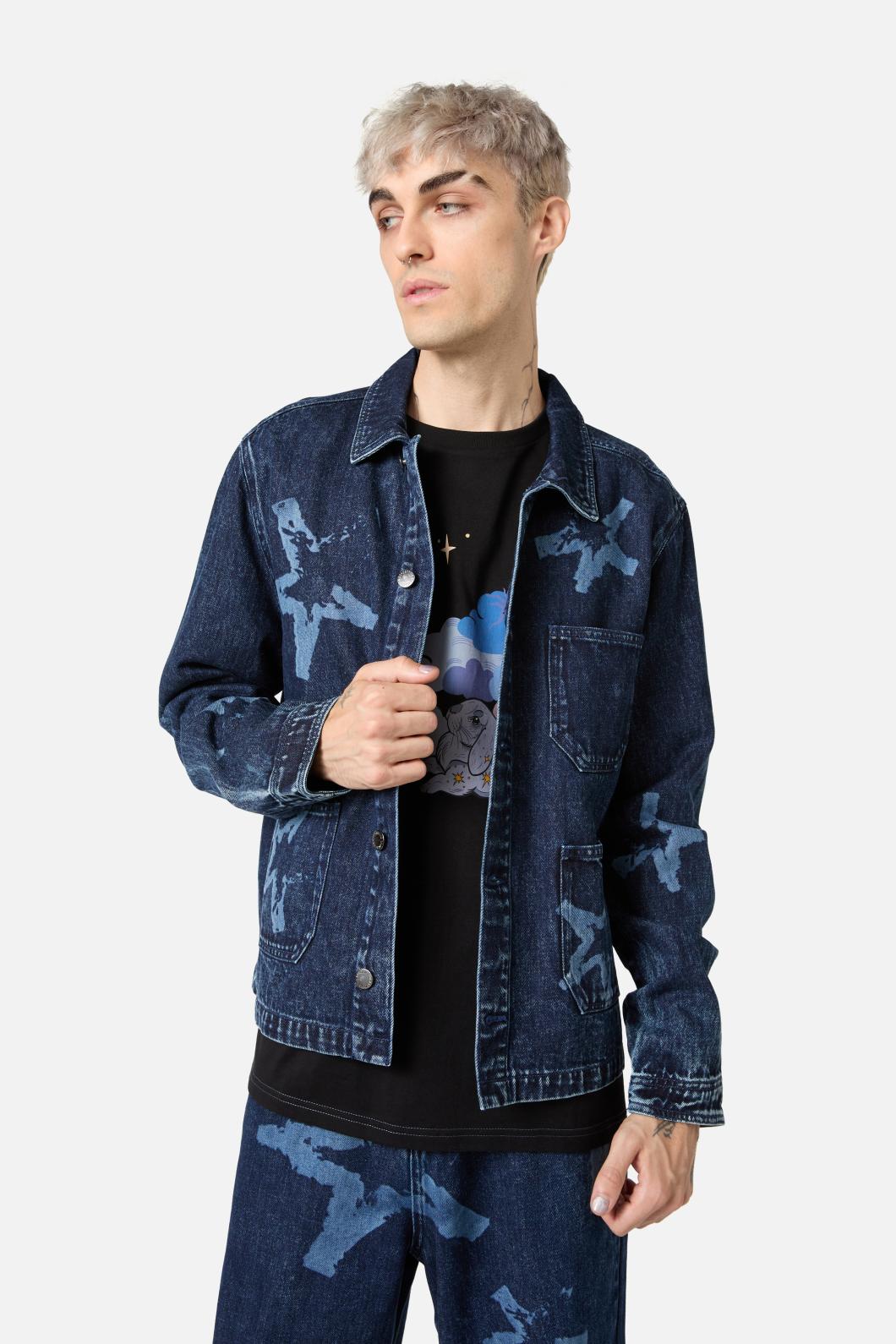 Dangerfield - Nevermind Unisex Chore Jacket - blue-black