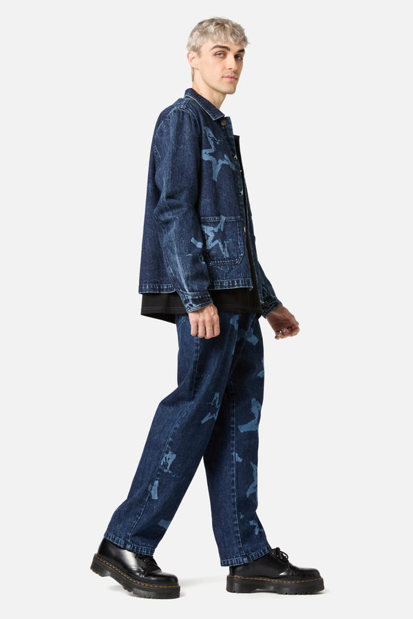 Dangerfield - Nevermind Unisex Chore Jacket - blue-black