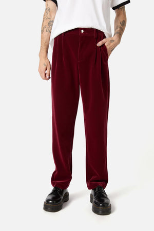 Dangerfield - Prestige Cord Pants - red-black