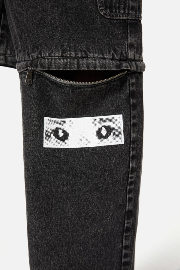 Dangerfield - Moggy Zip Off Jeans - black