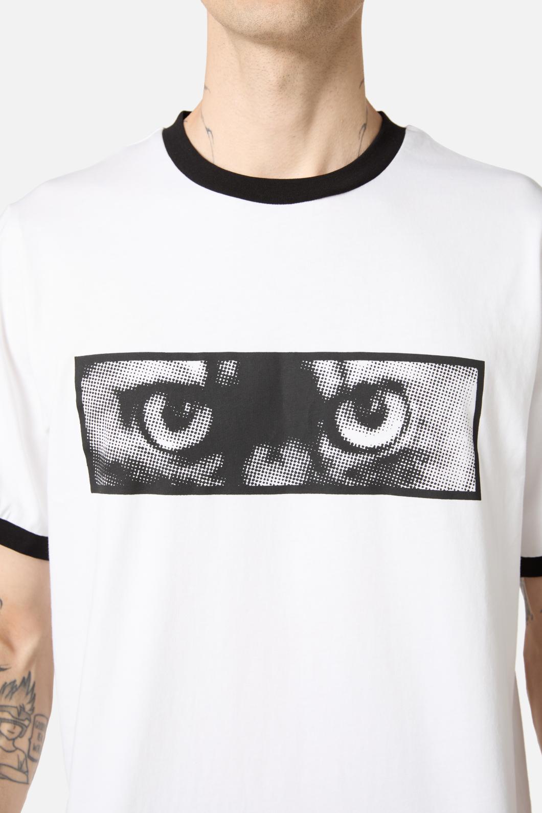 Dangerfield - Moggy Placement Tee - white