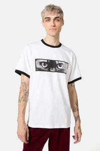 Dangerfield - Moggy Placement Tee - white