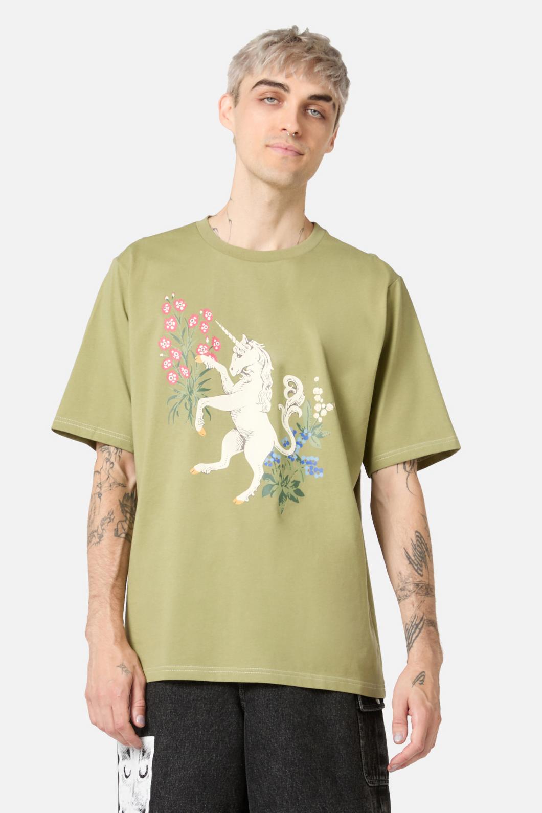 Dangerfield - Alicorn Print Tee - green
