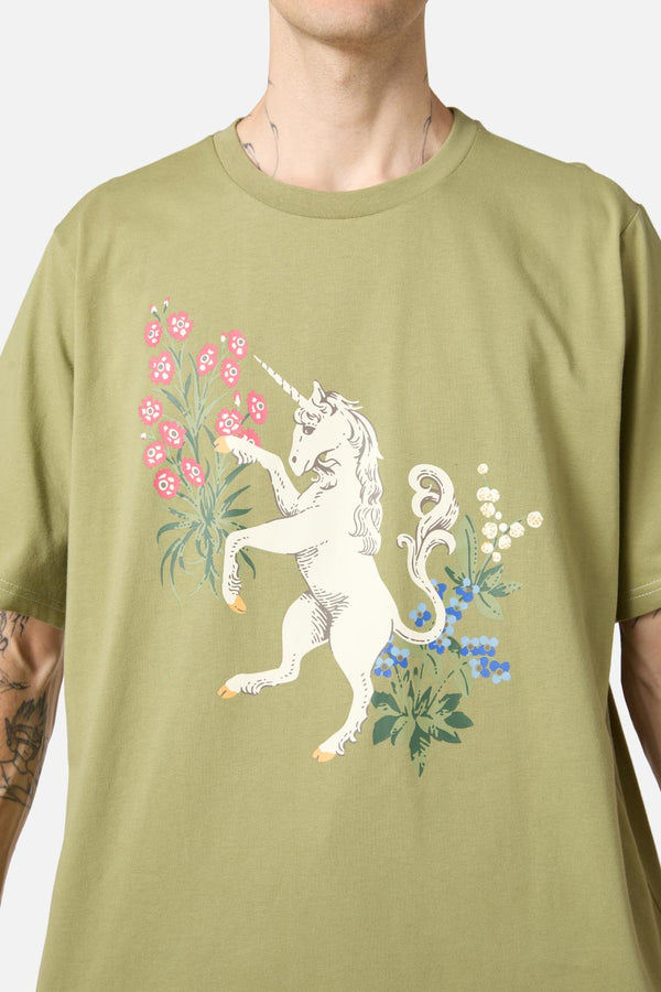 Dangerfield - Alicorn Print Tee - green