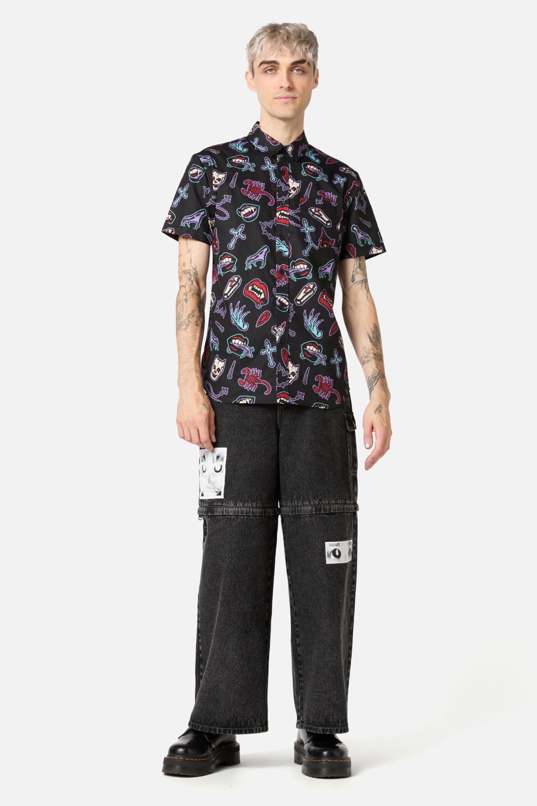 Dangerfield - Sucked In Gothic SS Shirt - black
