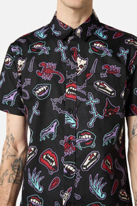 Dangerfield - Sucked In Gothic SS Shirt - black