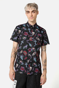 Dangerfield - Sucked In Gothic SS Shirt - black