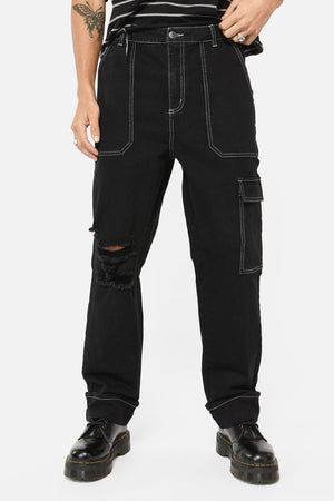 Dangerfield - Gothic Cuff Unisex Jeans - black
