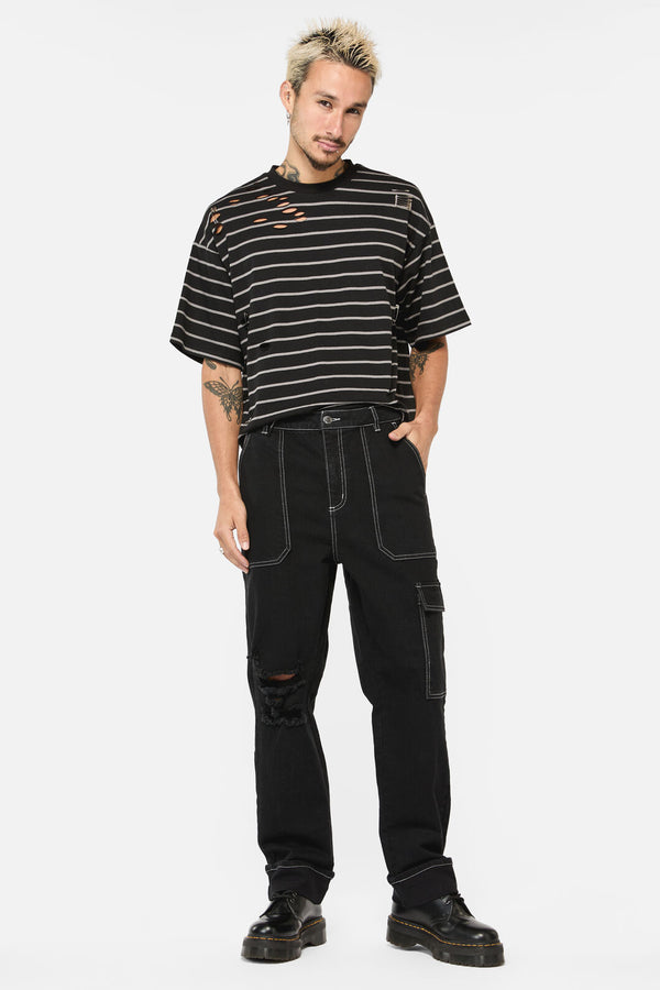 Dangerfield - Gothic Cuff Unisex Jeans - black