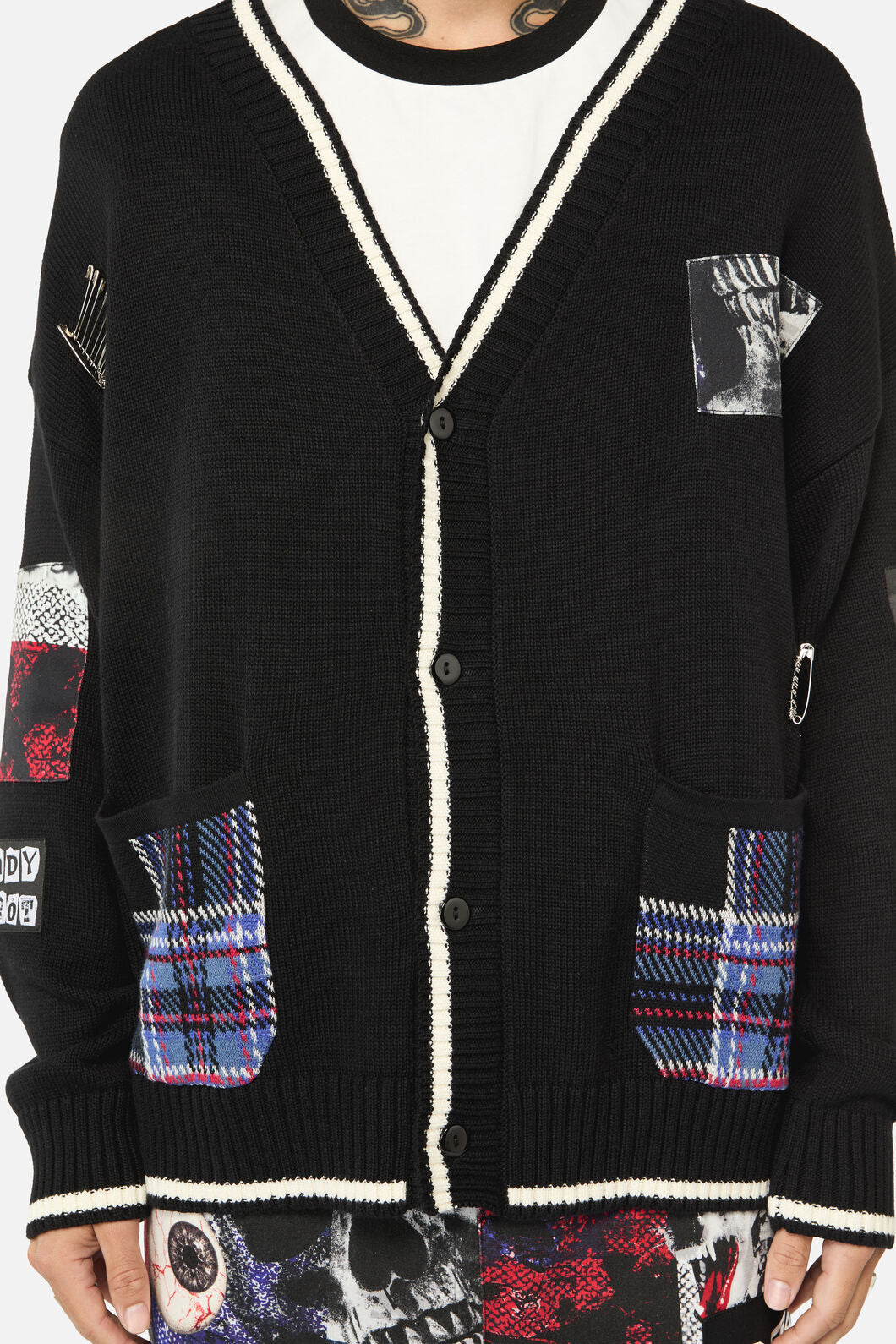 Dangerfield - Rot Grunge Cardi - black