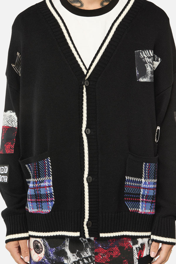 Dangerfield - Rot Grunge Cardi - black
