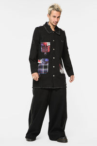 Dangerfield - Rot Grunge Denim Jacket - black
