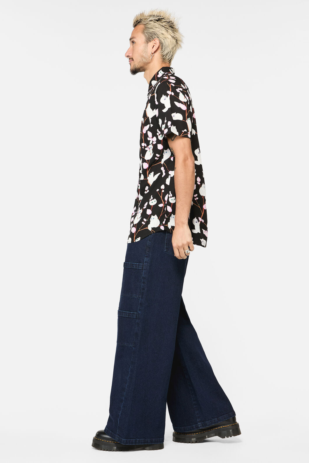 Dangerfield - Pussy Willow Short Sleeve Shirt - black