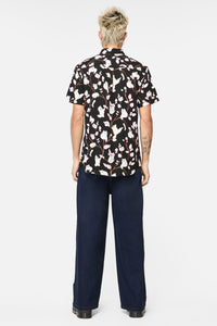 Dangerfield - Pussy Willow Short Sleeve Shirt - black