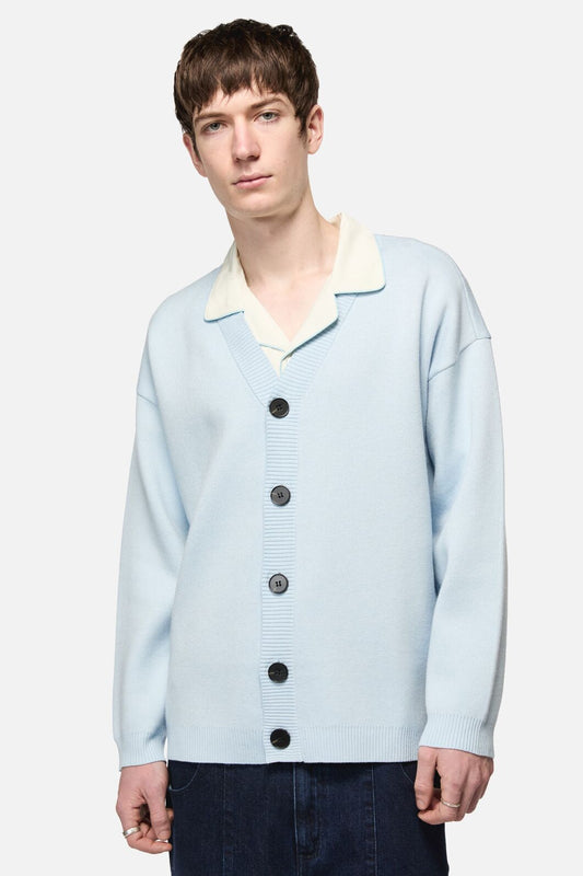 Dangerfield - Catkins Boucle Cardi - blue