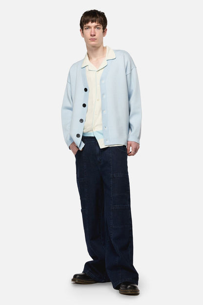 Dangerfield - Catkins Boucle Cardi - blue