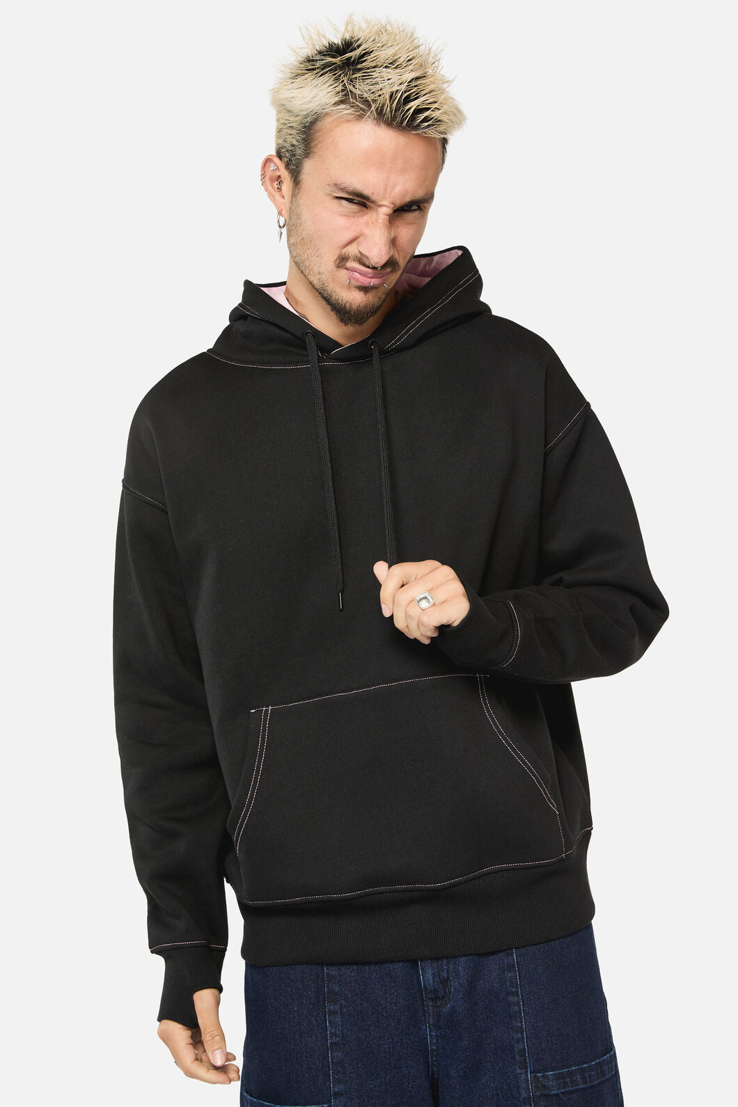 Dangerfield - Catkins Ear Hoodie - black