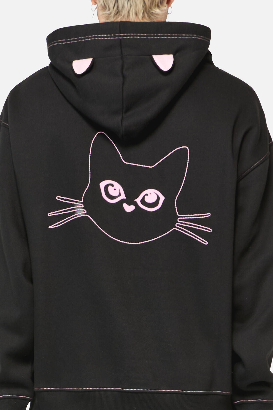 Dangerfield - Catkins Ear Hoodie - black