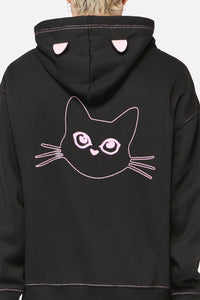 Dangerfield - Catkins Ear Hoodie - black