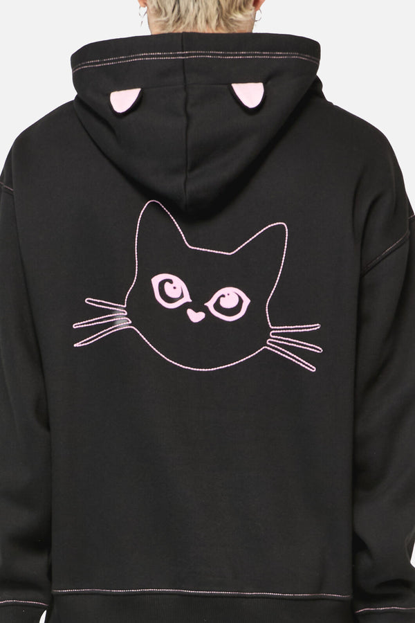 Dangerfield - Catkins Ear Hoodie - black