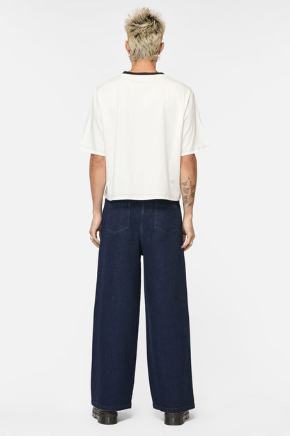 Dangerfield - Catkins Cropped Unisex Tee - white