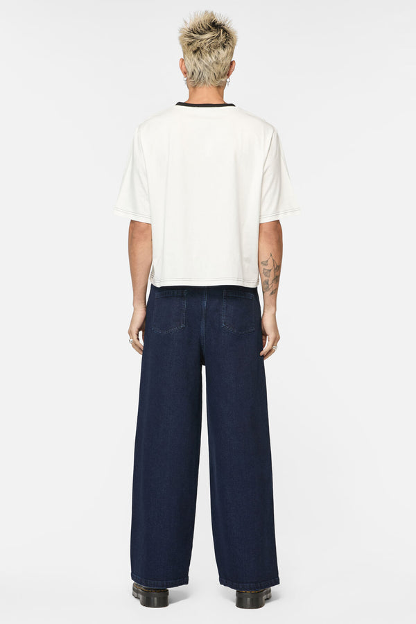 Dangerfield - Catkins Cropped Unisex Tee - white