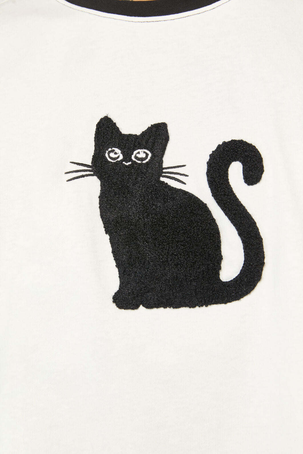 Dangerfield - Catkins Cropped Unisex Tee - white