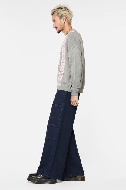 Dangerfield - ForgottenCityCableKnitUniCardi - grey
