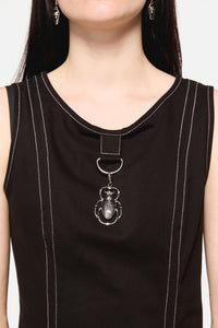 Dangerfield - Dark Pieridae Charm Basic Dress - black